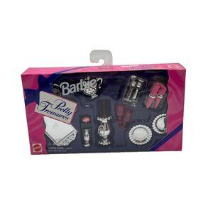 Barbie Pretty Treasures Sparkling Silver dining set- 1995 Mattel NIB # 13761